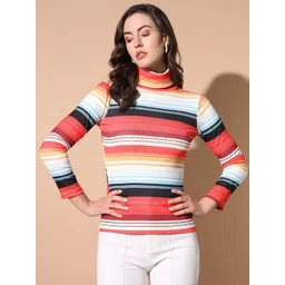 BAESD Striped Turtle Neck Pullover image 1