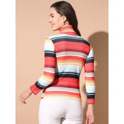 BAESD Striped Turtle Neck Pullover image 4