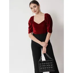 BAESD Sweetheart Neck Velvet Top-picture-23