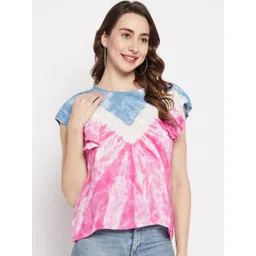 BAESD Tie and Dye Round Neck Extended Sleeves Top-picture-28