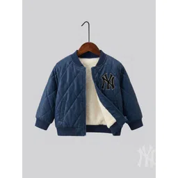 BAESD Unisex Kids Brand Logo Lightweight Bomber Jacket-picture-21