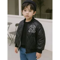 BAESD Unisex Kids Brand Logo Lightweight Bomber Jacket-picture-46