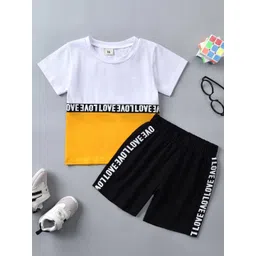 BAESD Unisex Kids Colourblocked T-shirt with Shorts-picture-39