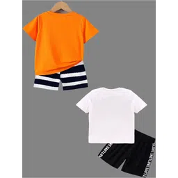BAESD Unisex Kids Colourblocked T-shirt with Shorts image 2