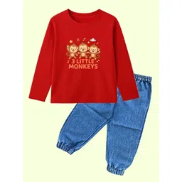 BAESD Unisex Kids Printed Pure Cotton Clothing Set-picture-40