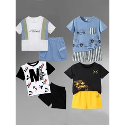 BAESD Unisex Kids Printed T-shirt with Shorts-picture-24