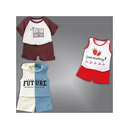 BAESD Unisex Kids Printed T-shirt with Shorts-picture-21