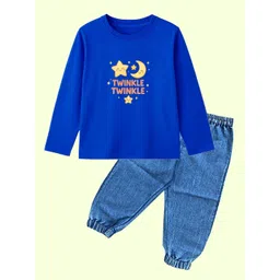 BAESD Unisex Kids Printed T-shirt with Trousers-picture-36