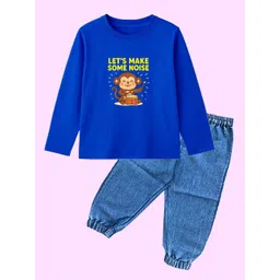 BAESD Unisex Kids Printed T-shirt with Trousers-picture-43