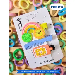 BAESD Unisex Kids Set of 2 Mini Hair Ties & Clip Pins Hair Accessory Set-picture-33
