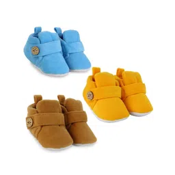 BAESD Unisex Kids Set Of 3 Pair  Cotton Booties-picture-47
