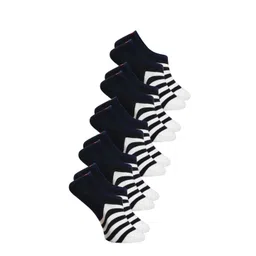 BAESD Unisex Pack Of 5 Striped Shoe Liners-picture-23