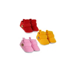 BAESD Unisex Set Of 3 Kids Cotton Booties-picture-37