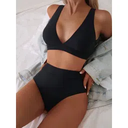 BAESD V-Neck High-Rise Swim Bikini Set-picture-18