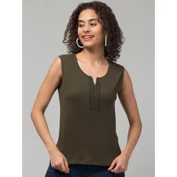 BAESD V-Neck Sleeveless Casual T-shirt-picture-12