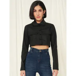 BAESD Women Checked Lightweight Crop Tailored Jacket-picture-36