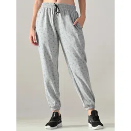 BAESD Women Conversational Printed Regular Fit Mid-Rise Jogger Trouser-image-0