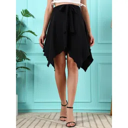 BAESD Women Cotton Blend Self Design Wrap Skirts-picture-15