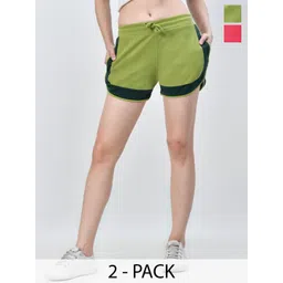 BAESD Women Cotton High-Rise Hot Pants Shorts Pack of 2-picture-32