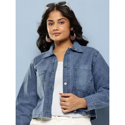BAESD Women Crop Denim Jacket-picture-21