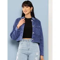 BAESD Women Crop Denim Jacket-picture-15
