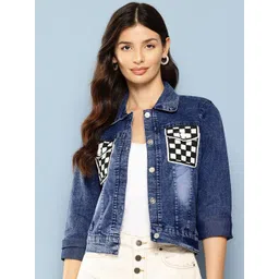 BAESD Women Crop Denim Jacket-picture-10