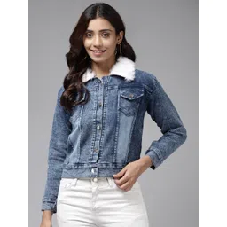 BAESD Women Crop Denim Jacket-picture-15