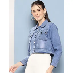 BAESD Women Crop Denim Jacket-picture-23