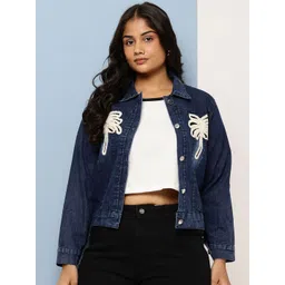 BAESD Women Crop Denim Jacket-picture-26
