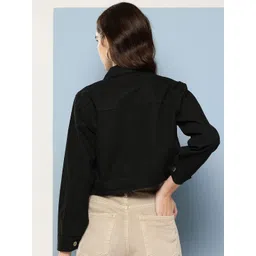 BAESD Women Crop Denim Jacket image 5