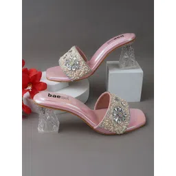 BAESD Women Embellished Block Heel Sandals-picture-17