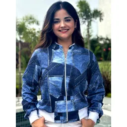 BAESD Women Fleece Lightweight Bomber Jacket-picture-33