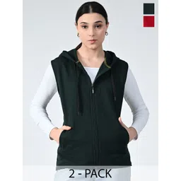 BAESD Women Fleece Lightweight Open Front Jacket-picture-12