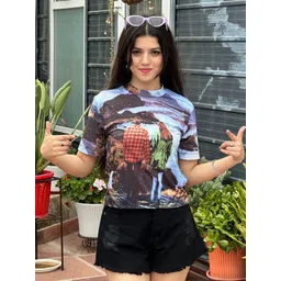 BAESD Women Graphic Printed Round Neck Slim Fit T-shirt-picture-24