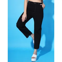 BAESD Women High-Rise Coloured Shade Cotton Jeans-picture-14