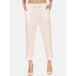 BAESD Women High-Rise Cotton Trousers-picture-25