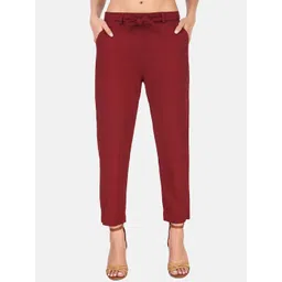 BAESD Women High-Rise Cotton Trousers-picture-26
