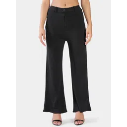 BAESD Women High-Rise Easy Wash Trousers-picture-22