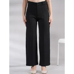 BAESD Women High-Rise Easy Wash Trousers-image-21