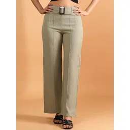 BAESD Women High-Rise Easy Wash Trousers-picture-36