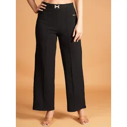 BAESD Women High-Rise Easy Wash Trousers-picture-39