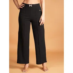 BAESD Women High-Rise Easy Wash Trousers-picture-40