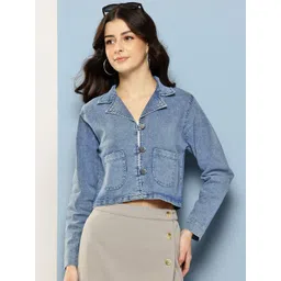 BAESD Women Longline Denim Jacket-picture-22