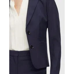 BAESD Women Notched Lapel Collar Single-Breasted Formal Blazer image 2