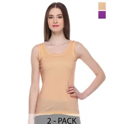 BAESD Women Pack Of 2 Cotton Scoop Neck Sleeveless Tank Top-picture-41