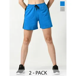 BAESD Women Pack of 2 High-Rise Pure Cotton Shorts-picture-21