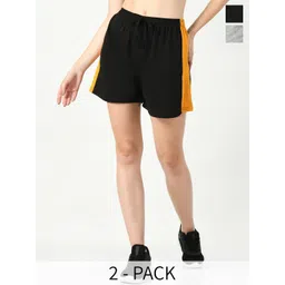 BAESD Women Pack Of 2 High-Rise Pure Cotton Shorts-picture-30