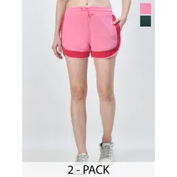 BAESD Women Pack Of 2 Mid-Rise Hot Pants Shorts-picture-39