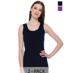 BAESD Women Pack Of 2 Scoop Neck Cotton Tank Top-picture-36