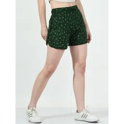 BAESD Women Pack Of 4 Printed Cotton High-Rise Shorts image 3